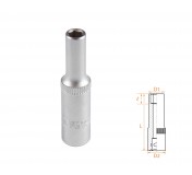 Головка торцевая глубокая шестигранная 1/4, 5 мм AFFIX AF00120005