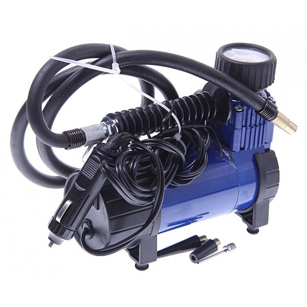 Компрессор M-11040 BLUE поршневой 100PSI (30л/мин, 12А) в сумке 12V MEGAPOWER /1/10 M-11040B