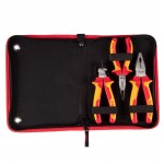 Набор пассатижей и бокорезов диэлектрических, 3 предмета, в футляре на молнии TOLSEN TTV83103