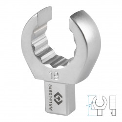 Насадка разрезная серии FIT, 19 мм, 9х12 мм KING TONY 34501419M