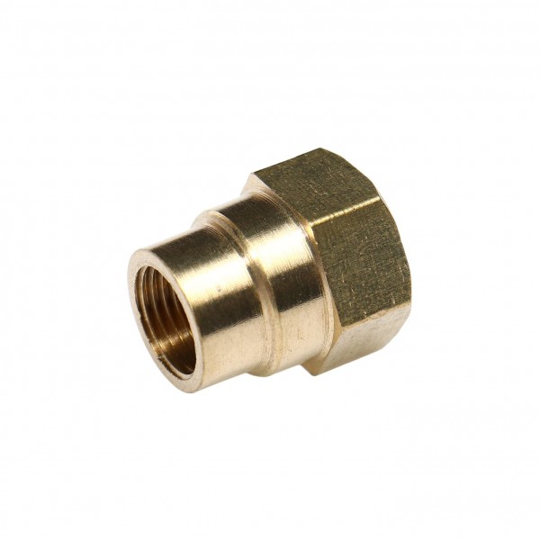 Соединитель резьбовой :внутр. резьба 1/4"x1/8" ЭВРИКА /1/10 ER-FF04/02