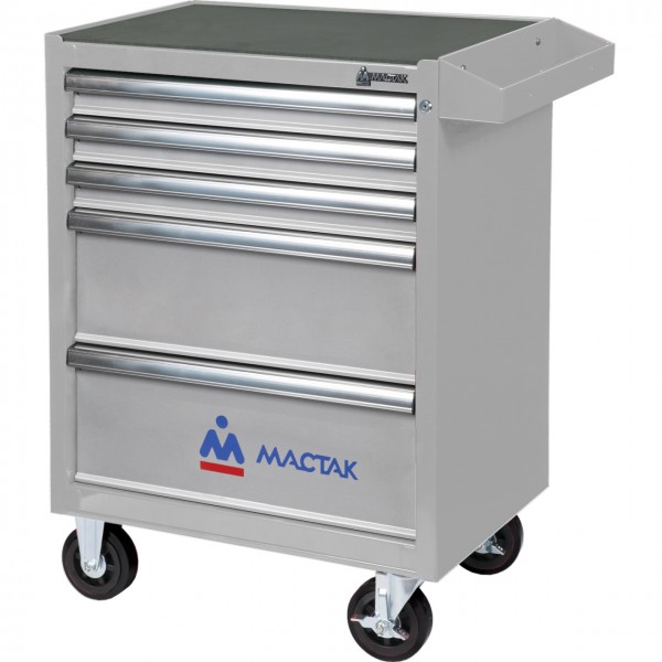 Тележка инструментальная, 5 выдвижных ящиков, ОПТИМА, серая МАСТАК 521-05581MG