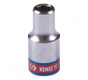 Головка торцевая стандартная шестигранная 1/4, 3/16, дюймовая KING TONY 233506S