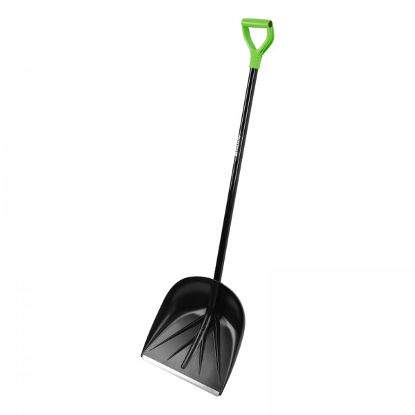 Лопата для уборки снега пластиковая, 400х417х1390 мм, алюминиевый черенок// Palisad 61395