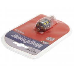 Автолампа W21W (W2.5*16q) 13 SMD 5050 WHITE блистер 6000K 260лм   12V MEGAPOWER /1 /50