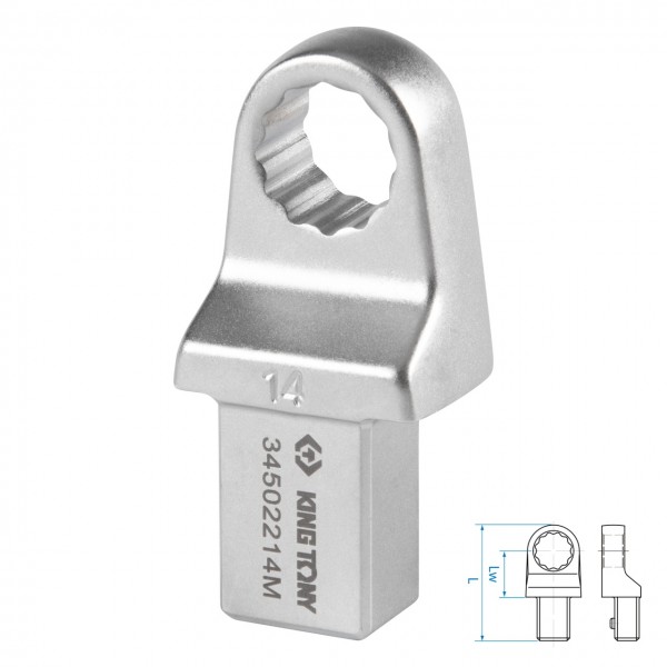 Насадка накидная серии FIT, 14 мм, 14х18 мм KING TONY 34502214M