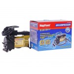 Компрессор  поршневой 150PSI (35л/мин, 14А) с автоматическим фиксатором давления, в сумке 12V MEGAPOWER /1/8 HIT M-14001A