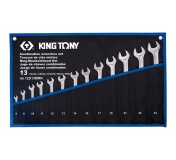 Набор комбинированных ключей, 6-24 мм, чехол из теторона, 13 предметов KING TONY 12D13MRN