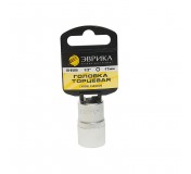 Головка торцевая 17мм 1/2" 6-гранная L=40мм (с держателем) ЭВРИКА ER-91310H 1/120