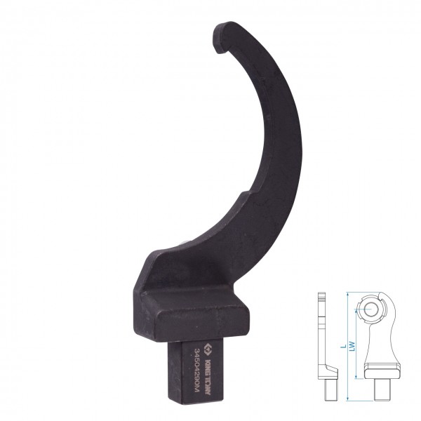 Насадка радиусная серии FIT, 90 мм, 14х18 мм KING TONY 34504290M