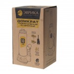 Домкрат гидравлический  бутылочный с клапаном 10т, ремкомплект (выс. подъема 230-435мм) ЭВРИКА /1/4 ER-80101