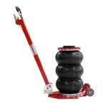 Домкрат пневматический подкатной г/п 3 т, 150-400 мм, с регулировкой угла наклона рукояти WDK-81813