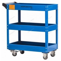 Тележка инструментальная, 3 полки, синяя NORDBERG T1(B)