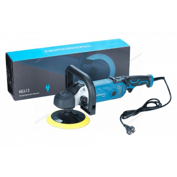 Полировальная машинка диам. диска 180 мм, 600-3500 об/мин, 1400Вт NE413