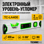 Уровень-угломер электронный с магнитом 400 мм TECHNICOM TC-LA400
