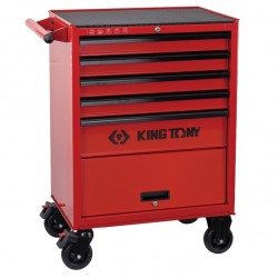 Тележка инструментальная, 5 выдвижных ящиков и отсек, CLASSIС KING TONY 87432-5U
