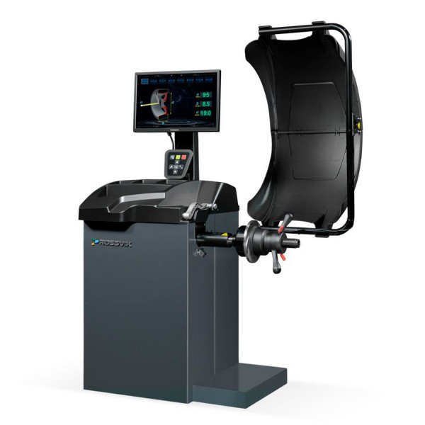 Станок балансировочный ROSSVIK VT-63, 220В (LCD, лазер, эл. линейка, УЗ) RAL7016 СЕРЫЙ VT-63_7016