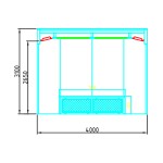 WDK410M Пост подготовки с диагональным потоком воздуха WDK-410M