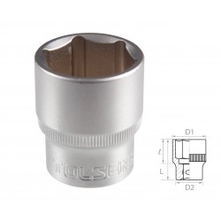 Головка торцевая стандартная шестигранная 1/2, 24 мм TOLSEN TT16524