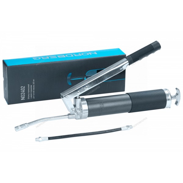 Шприц плунжерный с двумя поршнями для густой смазки, 400 мл NORDBERG NO2402