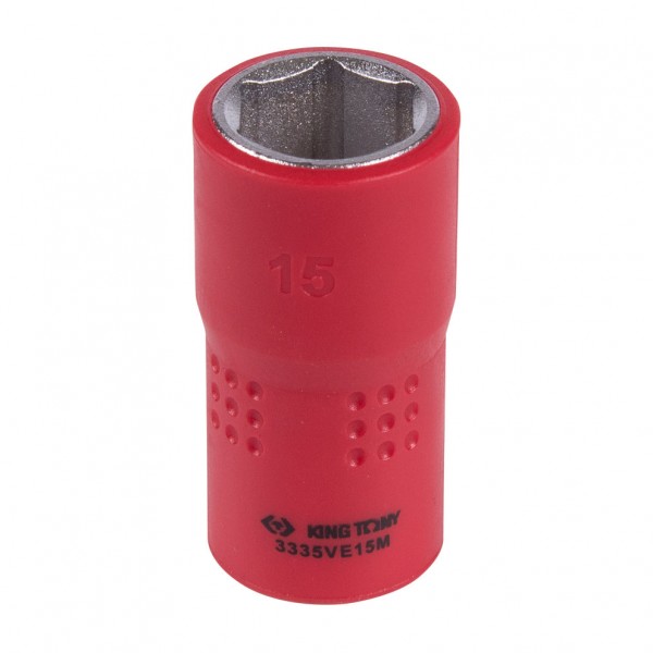 Головка торцевая диэлектрическая шестигранная 3/8, 15 мм KING TONY 3335VE15M