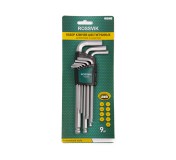 H0509S Набор ключей шестигранных ROSSVIK, 9пр длинные с шаром