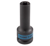 Головка торцевая ударная глубокая TORX Е-стандарт 3/4, E18, L = 110 мм KING TONY 647518M