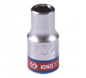 Головка торцевая стандартная шестигранная 1/4, 7/32, дюймовая KING TONY 233507S