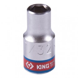 Головка торцевая стандартная шестигранная 1/4, 7/32, дюймовая KING TONY 233507S