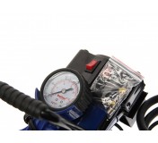 Компрессор M-88012 поршневой 150PSI (35л/мин, 14А) с фонарем, в кейсе 12V MEGAPOWER /1/8