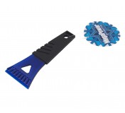 Скребок M-71014BL для льда, длина 18см, ширина лезвия 8см BLUE MEGAPOWER /1/200