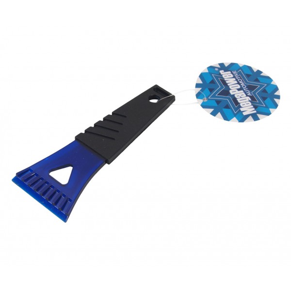 Скребок  для льда, длина 18см, ширина лезвия 8см BLUE MEGAPOWER /1/200 M-71014BL