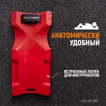 Лежак ремонтный подкатной, пластиковый, красный WDK-84068R