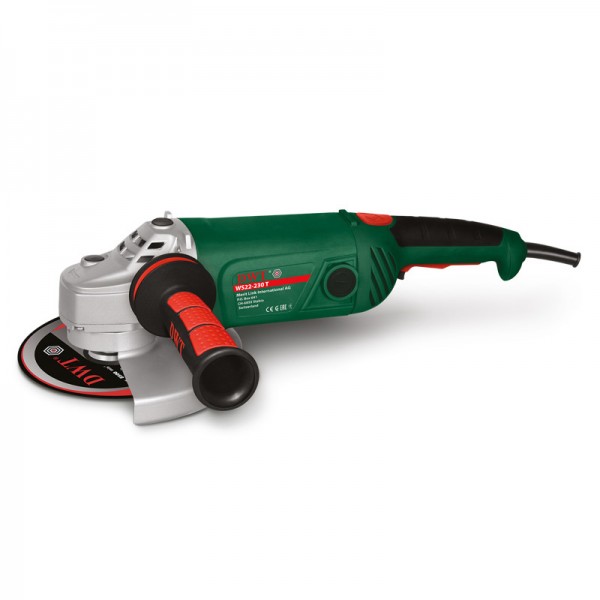 Шлифмашина угловая(УШМ) WS22-230T (DWT), 2200Вт, 230мм, Поворотная основная рукоятка, плавны 5.1.35