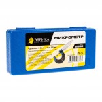 Микрометр  (0-25мм, 0.01мм), в футляре ЭВРИКА /1/50 ER-00025