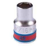 Головка торцевая стандартная шестигранная 1/2, 7/16, дюймовая KING TONY 433514S