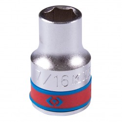 Головка торцевая стандартная шестигранная 1/2, 7/16, дюймовая KING TONY 433514S