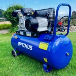 Компрессор поршневой, 420 л/мин, 2.2 КВт, 220 В, ресивер 100 л OPT-301042