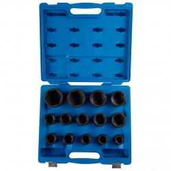 Набор ударных торцевых головок 3/4, шестигранные, 24-65 мм, 14 предметов KING TONY 6424MP