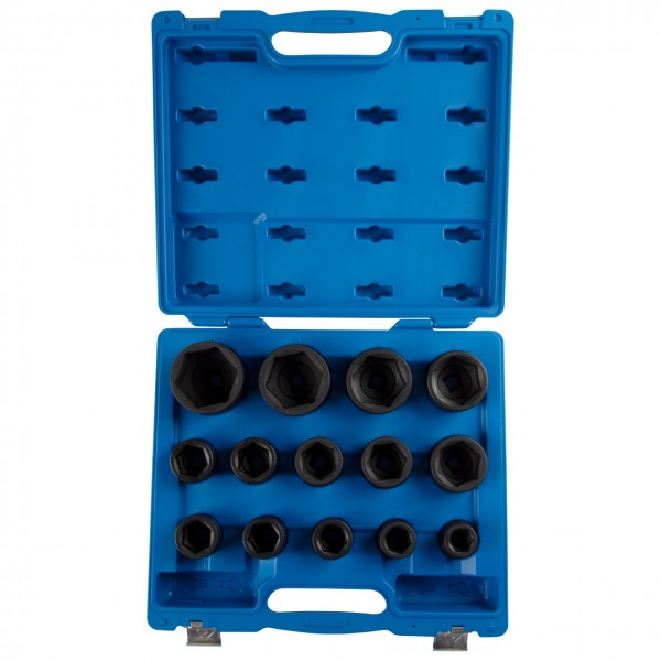 Набор ударных торцевых головок 3/4, шестигранные, 24-65 мм, 14 предметов KING TONY 6424MP