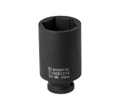 SID061234 Головка торцевая ударная, глубокая ROSSVIK, 1/2", 34мм