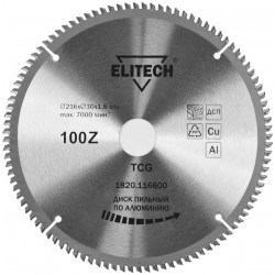 Диск пильный 216х30 100зуб алюминий 1820.116600