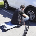 Лежак ремонтный, подкатной, пластиковый, серый OPT-40130G