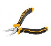 Плоскогубцы тонконосые GRIPro, 115 мм, мини, загнутые TOLSEN TT10353