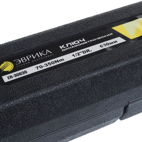 Ключ динамометрический  : 1/2"DR (70-350Nm) 630мм ЭВРИКА /1/10 ER-30630