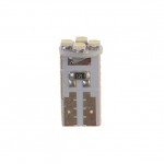 Автолампа T10W (W2,1x9,5d) 4 SMD 3528WHITE 6000K 72лм   12V MEGAPOWER /10 /100 M-10513W