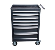 Тележка инструментальная Rossvik T07H-7016, 7 выдвижных ящиков, ц/замок, 670*450*1040hмм
