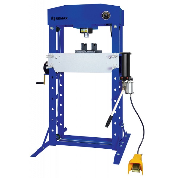 Пресс гидравлический 50т  напольный, привод- ручной/пневматический, RAL5005 Синий HJ0811CE (SD0811CE)