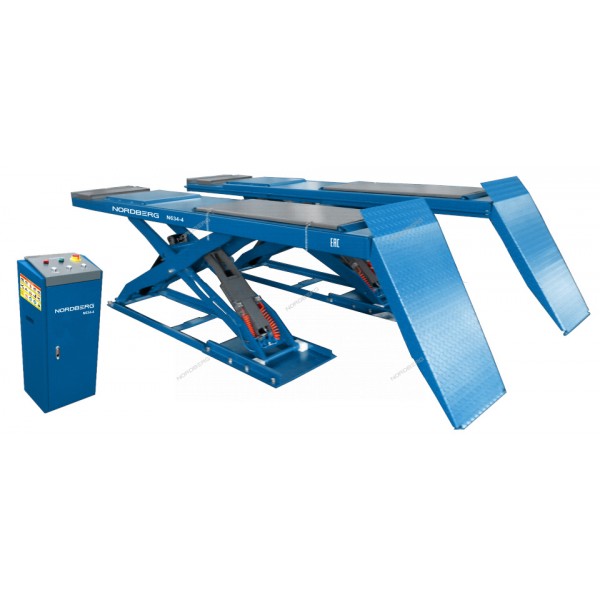 Подъемник ножничный для сход-развала, без заглубления, 4 т, 380 В NORDBERG N634-4 N634-4B_380