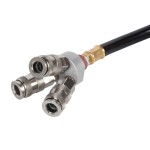 Распределитель пневматический V-образный тройной, 3 быстроразъемных EU соедения, вход с рез WDK-83MY